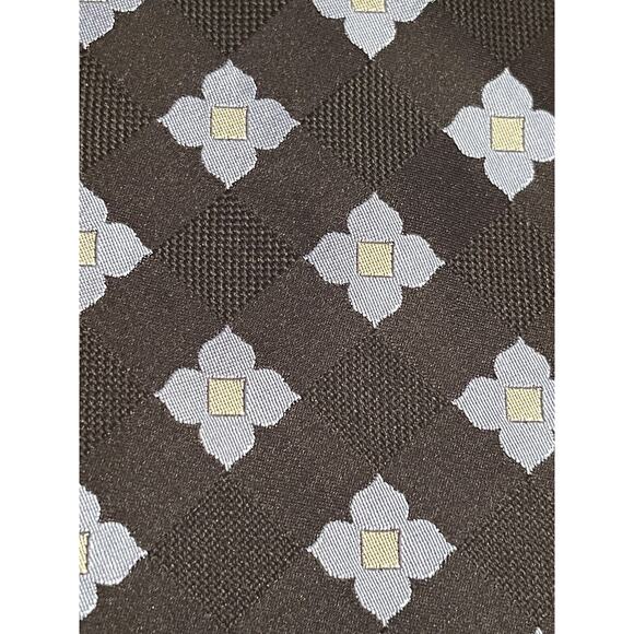 Michael Michael Kors Black Blue 100% Silk Men’s Neck Tie Made In China - Picture 9 of 9